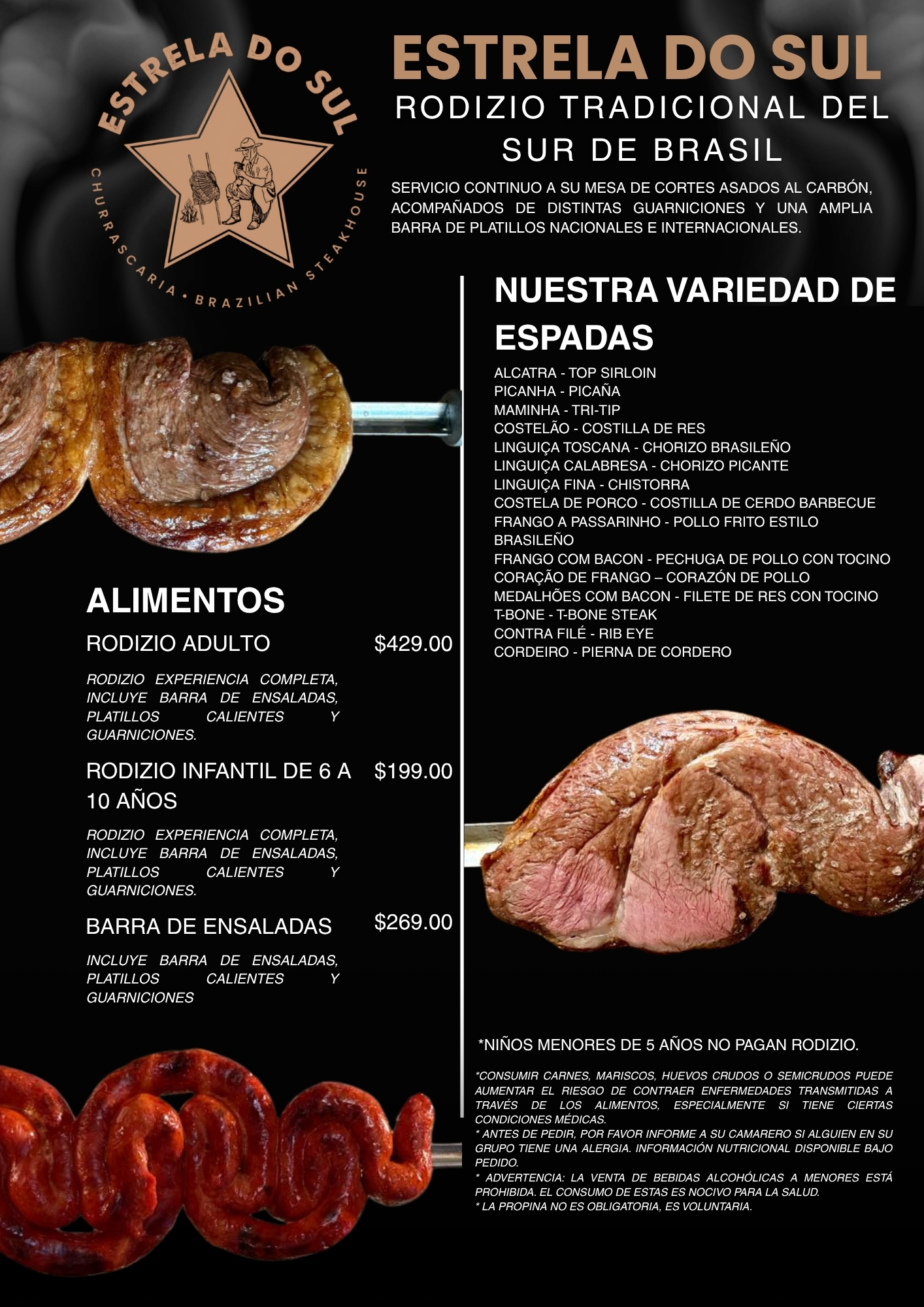 Menú Estrela Do Sul